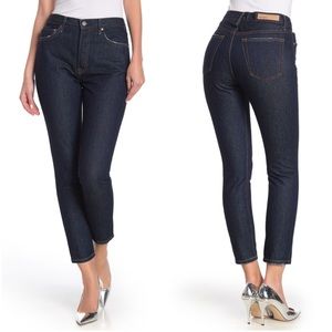 GRLFRND Jeans Karolina High Rise Skinny Dark Wash Crop Denim NWOT Misprint 26